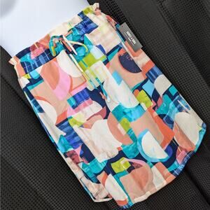 NWT! AGNES & DORA! PICASSO STYLE "LIVE IN" SKIRT! ABSTRACT, MULTI-COLOR! SZ 2X